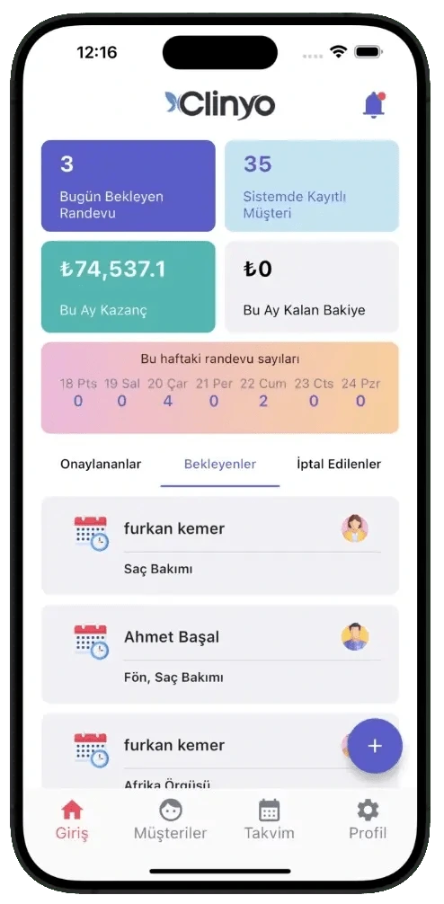 Clinyo Mobil Uygulama